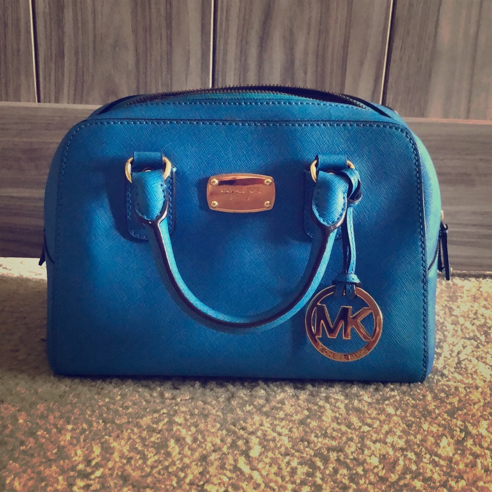 Authentic Blue Michael Kors purse